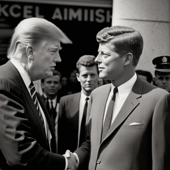 Foto di Trump e JFK prodotta dall'IA